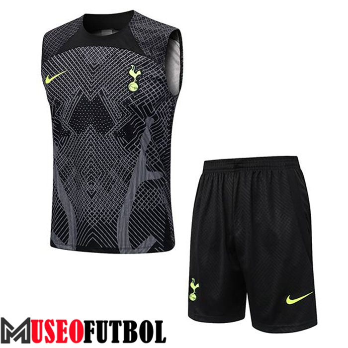 Chalecos De Futbol + Cortos Tottenham Hotspur Negro/Gris 2022/2023