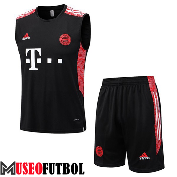 Chalecos De Futbol + Cortos Bayern Munich Negro 2022/2023