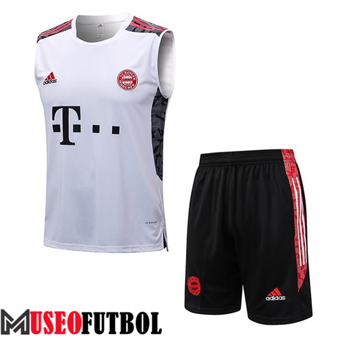 Chalecos De Futbol + Cortos Bayern Munich Blanco 2022/2023