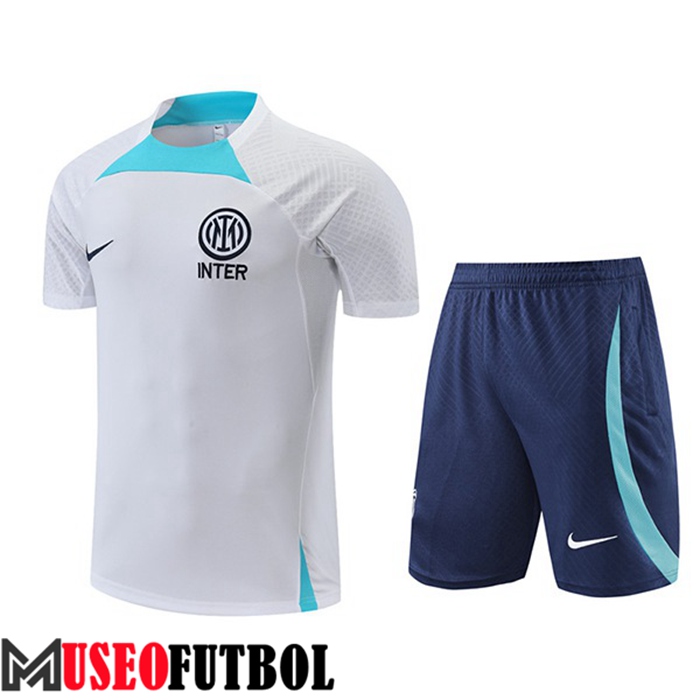 Camiseta Entrenamiento + Cortos Inter Milan Blanco 2022/2023