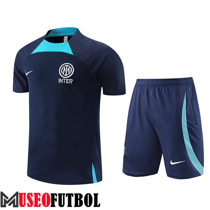 Camiseta Entrenamiento + Cortos Inter Milan Azul Marins 2022/2023