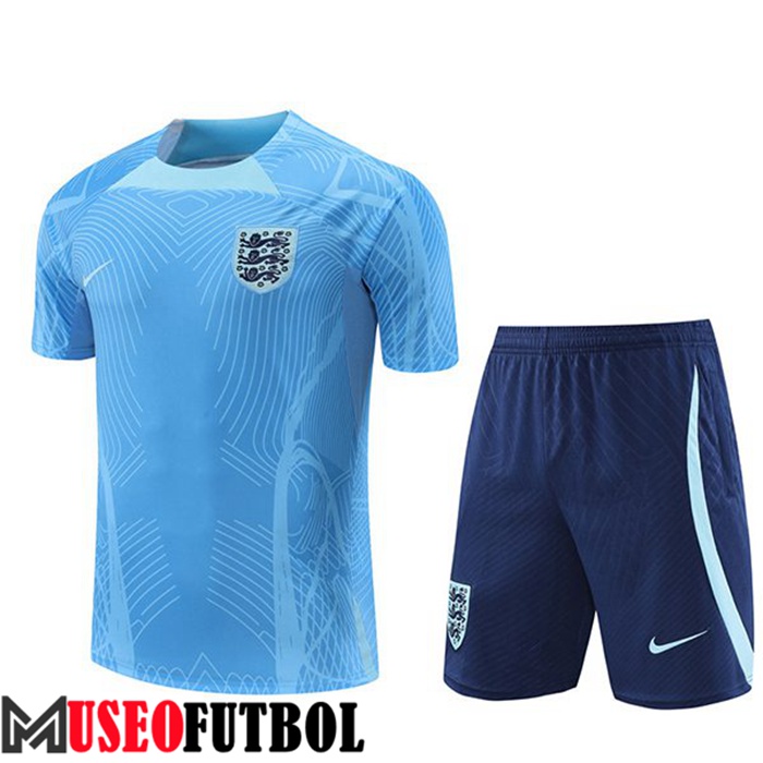 Camiseta Entrenamiento + Cortos Inglaterra Azul Claro 2022/2023