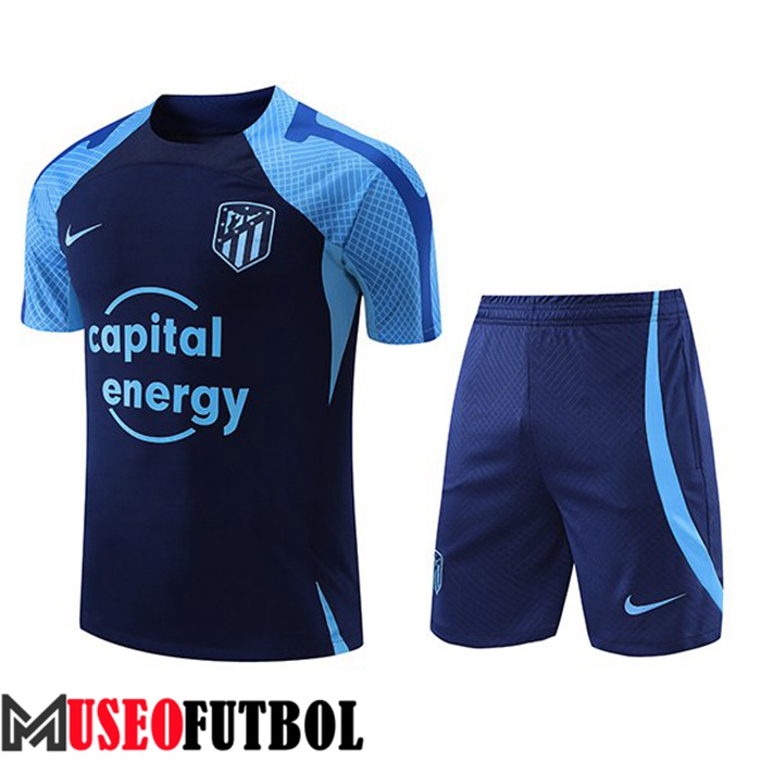 Camiseta Entrenamiento + Cortos Atletico Madrid Azul Marin 2022/2023