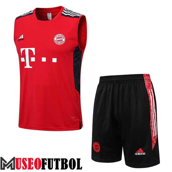 Camiseta Entrenamiento + Cortos Bayern Munich Rojo 2022/2023