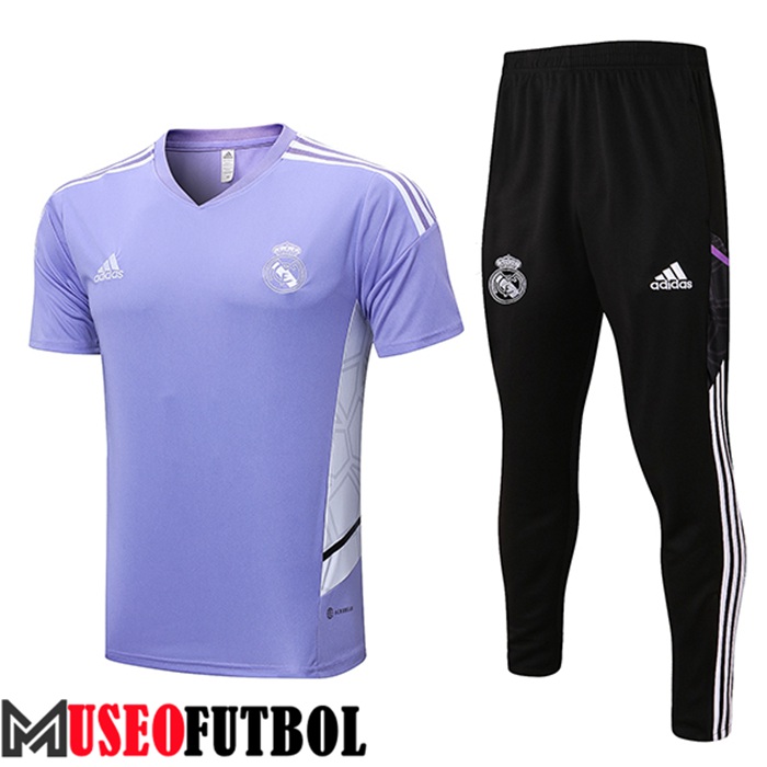 Camiseta Entrenamiento + Pantalones Real Madrid Púrpura 2022/2023