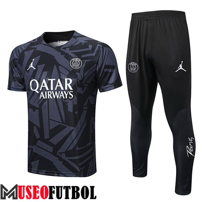 Camiseta Entrenamiento + Pantalones Jordan PSG Gris Oscuro 2022/2023