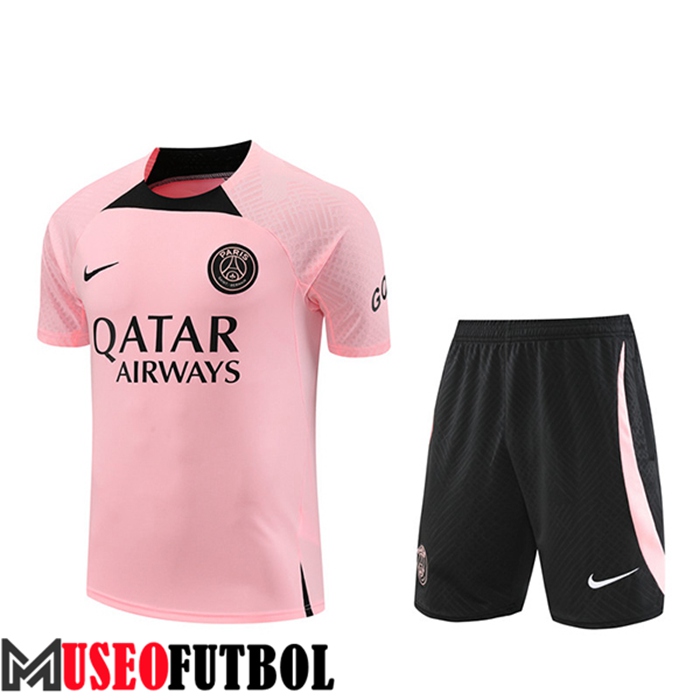 Camiseta Entrenamiento + Cortos PSG Rosa 2022/2023