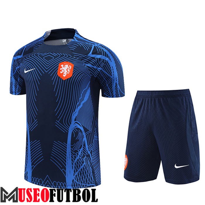 Camiseta Entrenamiento + Cortos Países Bajos Azul Marino 2022/2023