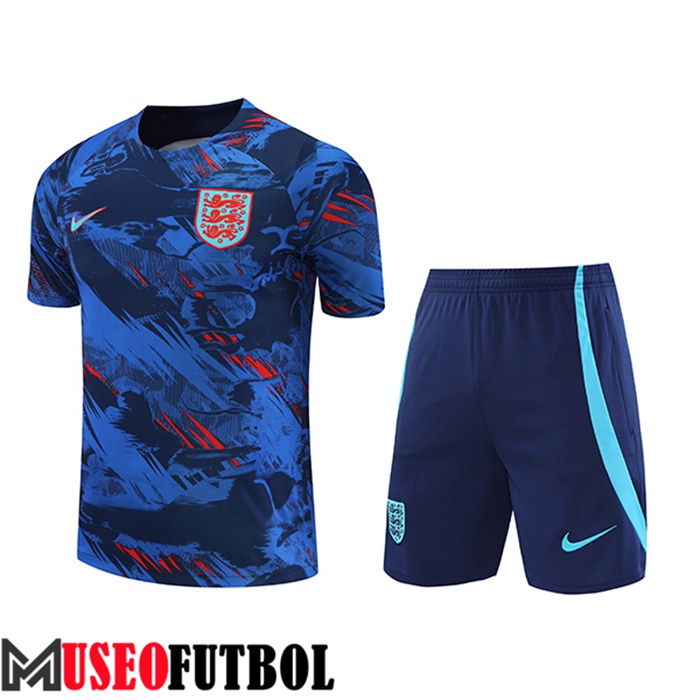 Camiseta Entrenamiento + Cortos Inglaterra Azul/Rojo 2022/2023