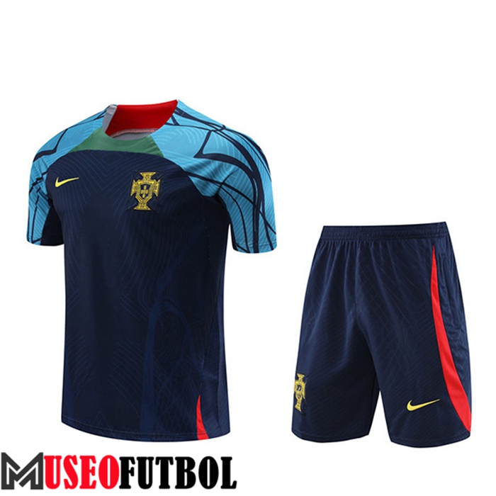 Camiseta Entrenamiento + Cortos Portugal Azul Marino 2022/2023