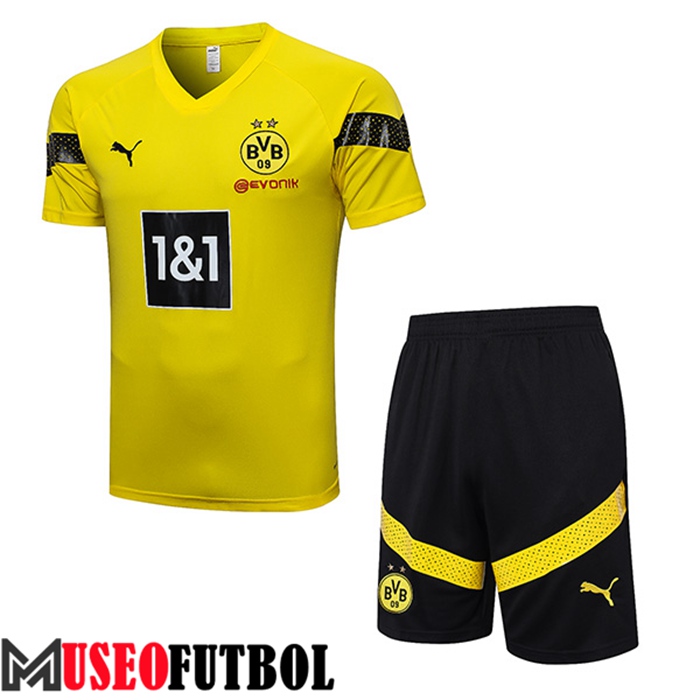 Camiseta Entrenamiento + Cortos Dortmund Amarillo 2022/2023