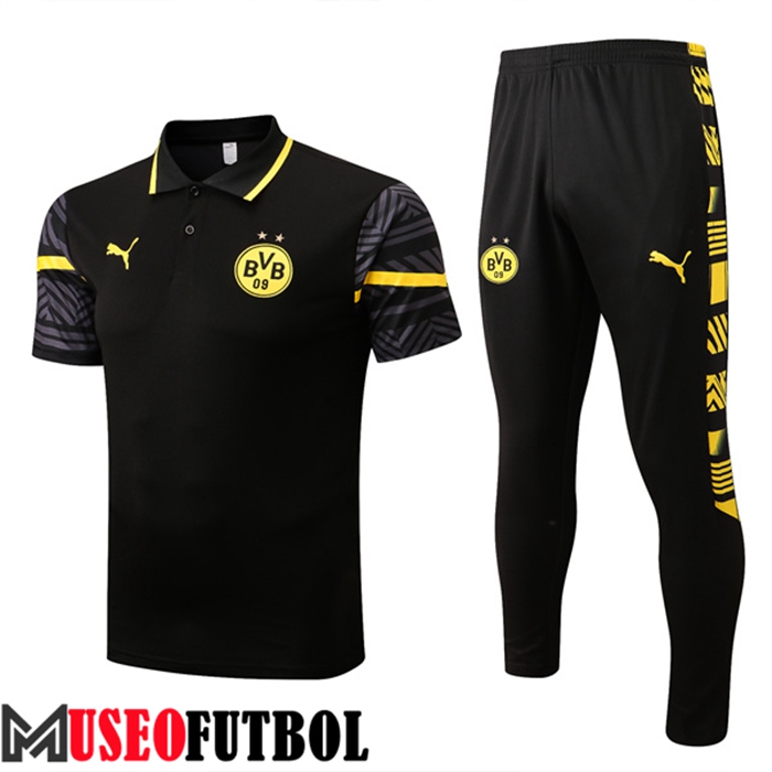 Camiseta Polo Dortmund BVB Negro 2022/2023