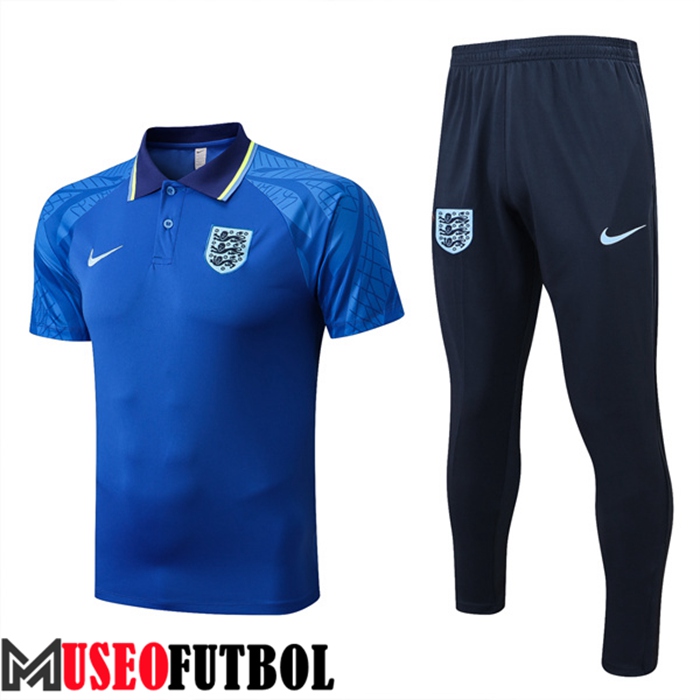 Camiseta Polo Inglaterra Azul 2022/2023