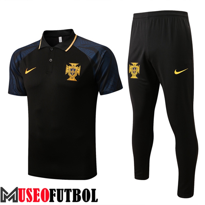 Camiseta Polo Portugal Negro 2022/2023