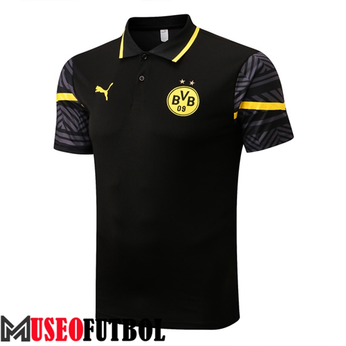 Camiseta Polo Dortmund BVB Negro 2022/2023