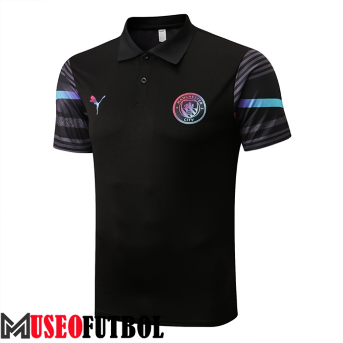 Camiseta Polo Manchester City Negro 2022/2023