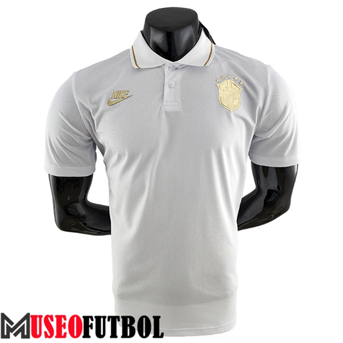 Camiseta Polo Brasil Blanco 2022/2023