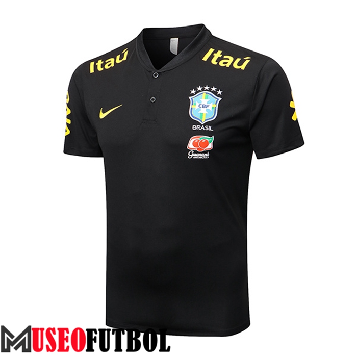 Camiseta Polo Brasil Negro 2022/2023