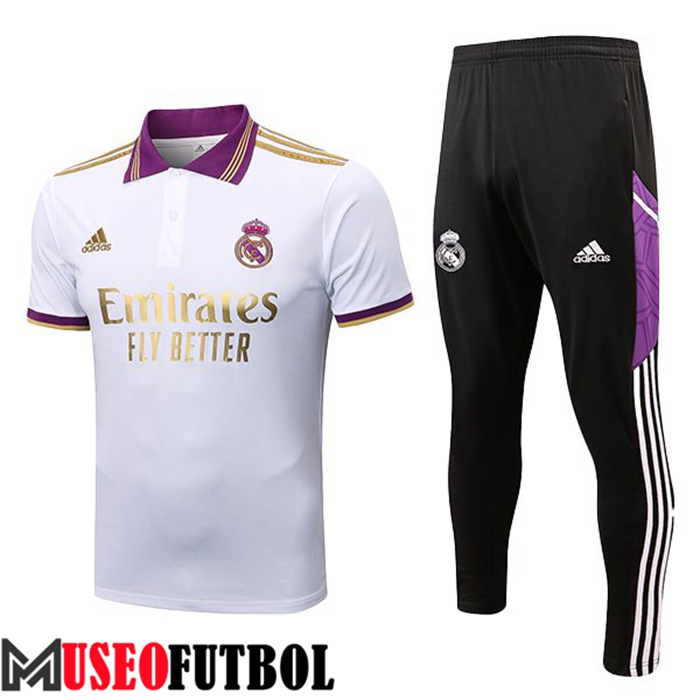 Camiseta Polo Real Madrid + Pantalones Blanco 2022/2023