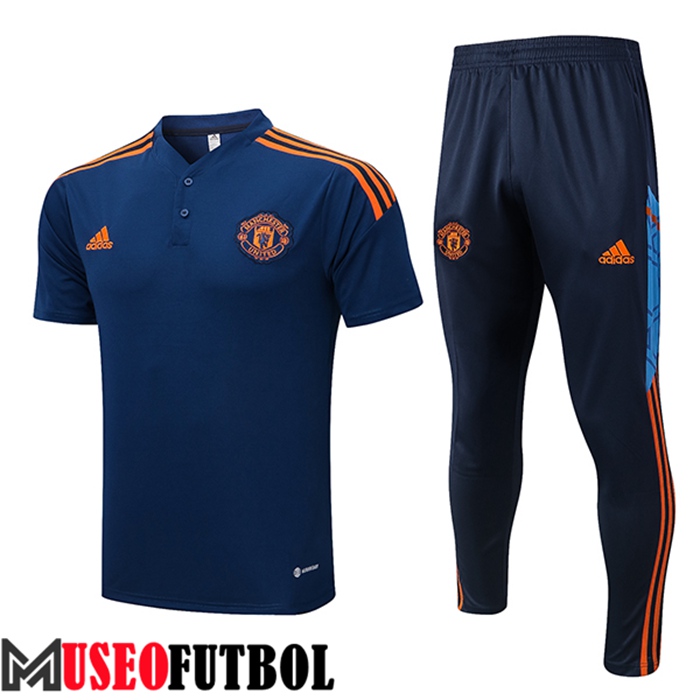 Camiseta Polo Manchester United Azul Marino 2022/2023