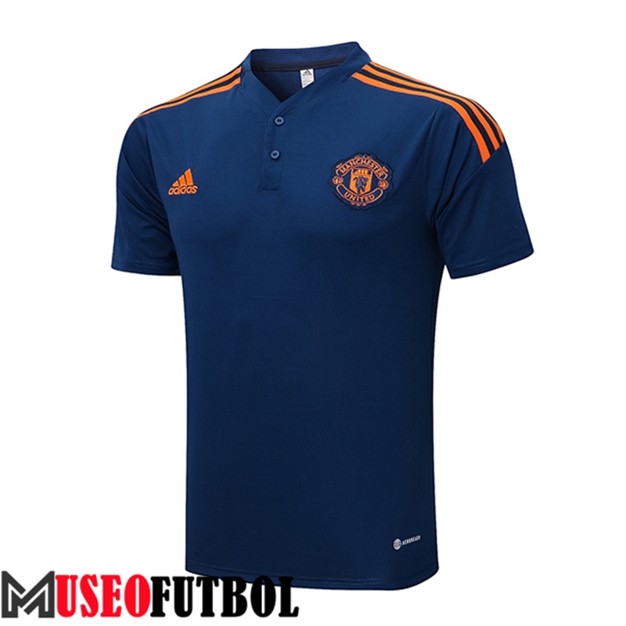 Camiseta Polo Manchester United Azul Marino 2022/2023