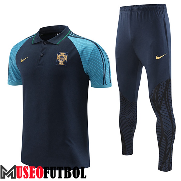 Camiseta Polo Portugal Azul Marino 2022/2023