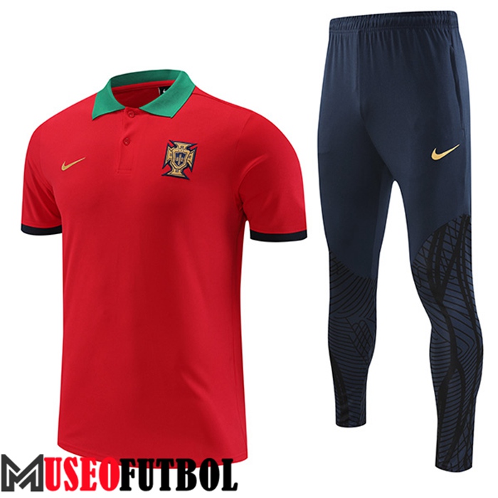 Camiseta Polo Portugal Rojo 2022/2023