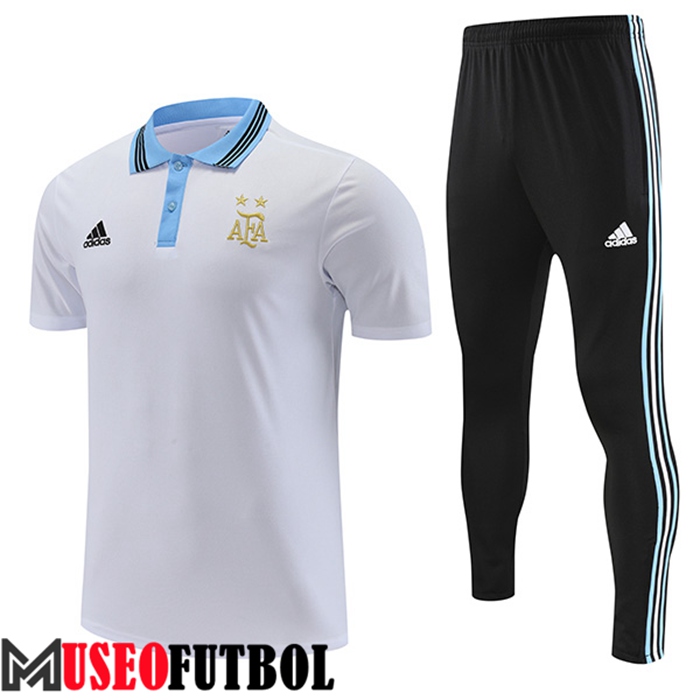 Camiseta Polo Argentina Blanco 2022/2023