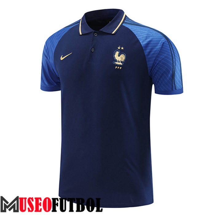 Camiseta Polo Francia Azul Marino 2022/2023 -02