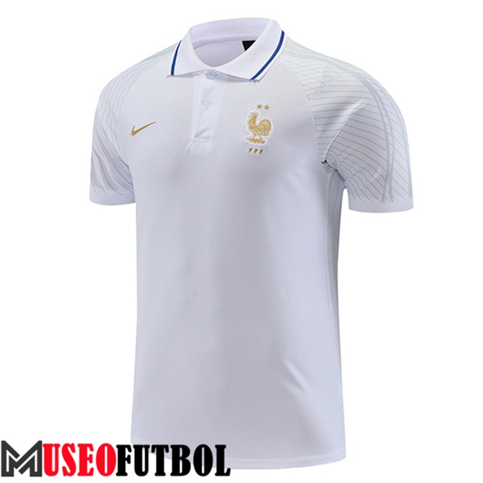 Camiseta Polo Francia Blanco 2022/2023 -02