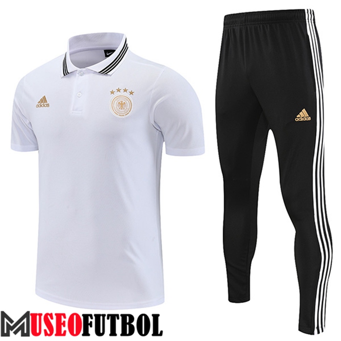 Camiseta Polo Alemania Blanco 2022/2023