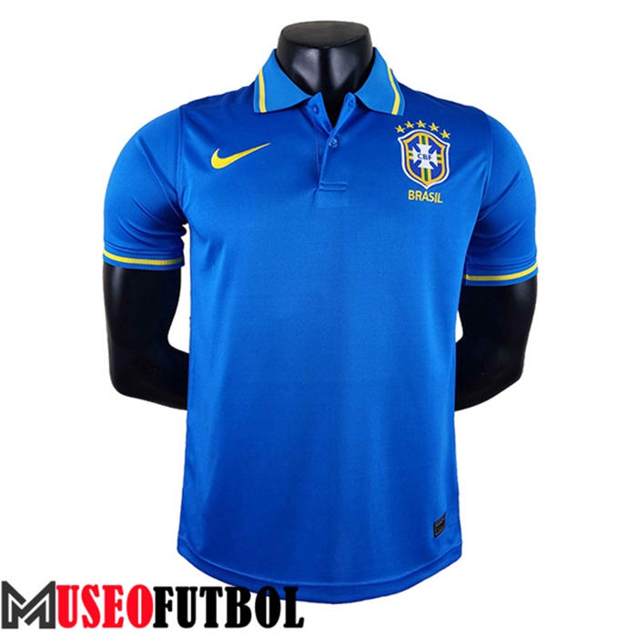 Camiseta Polo Brasil Azul 2022/2023