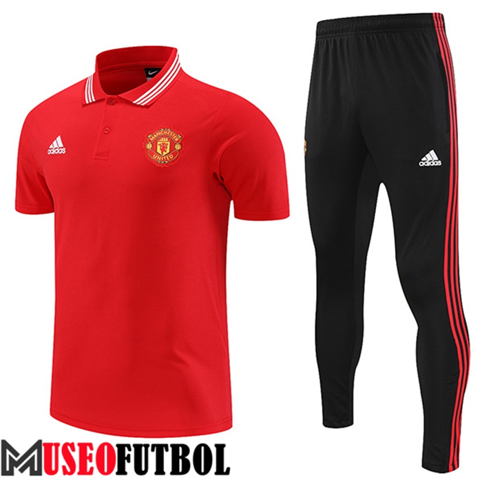 Camiseta Polo Manchester United Rojo 2022/2023