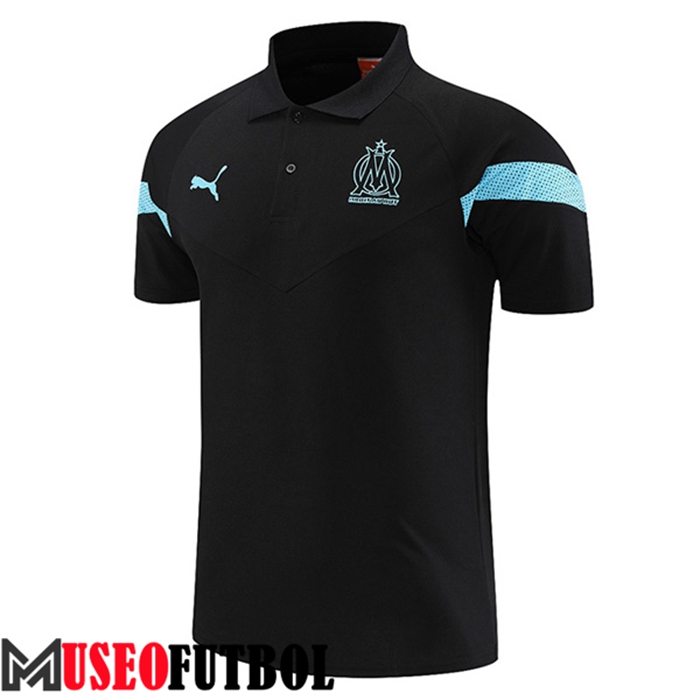 Camiseta Polo Marsella Negro 2022/2023