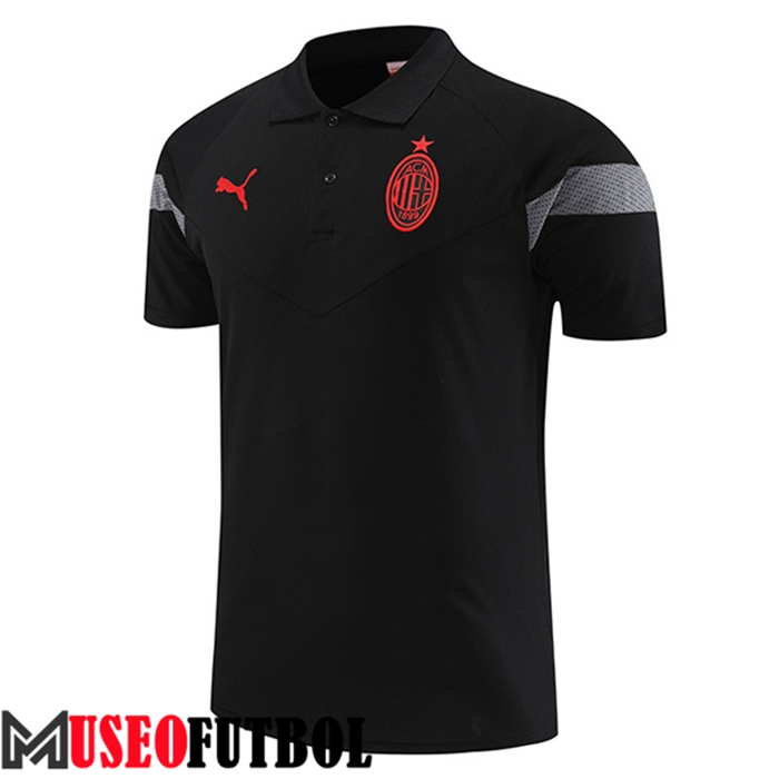 Camiseta Polo AC Milan Negro 2022/2023 -02