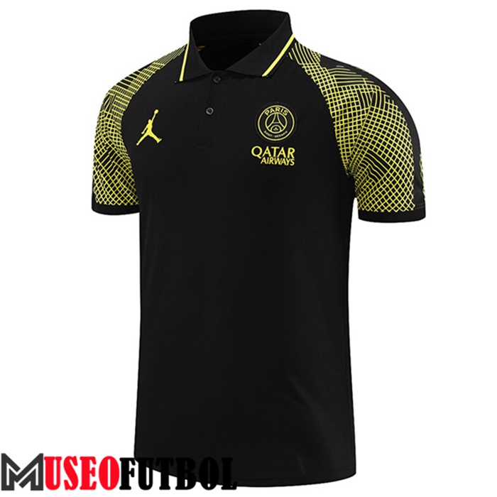 Camiseta Polo PSG Negro 2022/2023