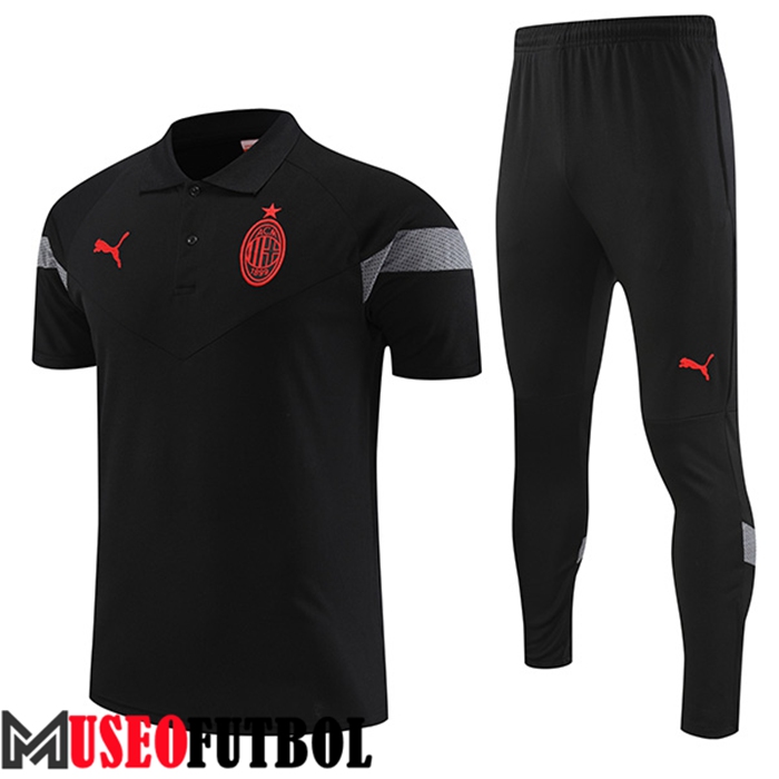 Camiseta Polo AC Milan Negro 2022/2023