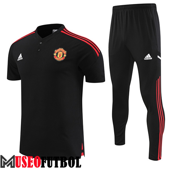 Camiseta Polo Manchester United Negro 2022/2023