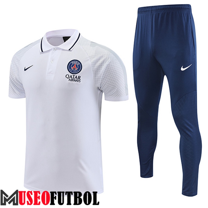 Camiseta Polo PSG Blanco 2022/2023