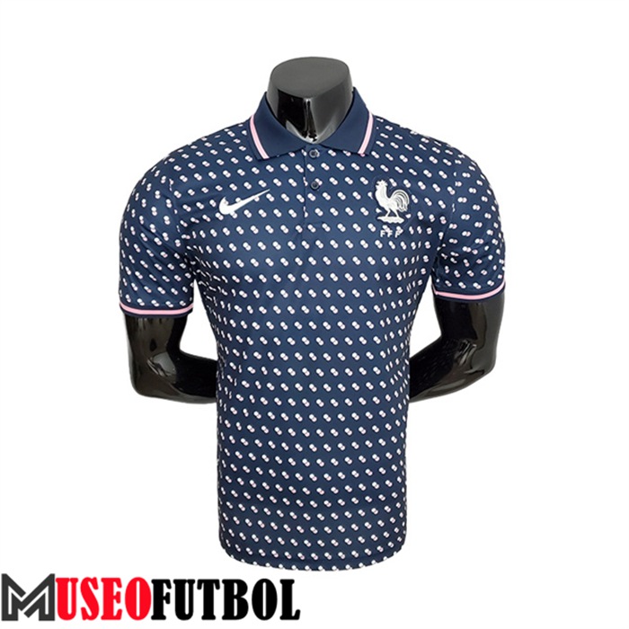 Camiseta Polo Francia Blanco/Azul 2022/2023