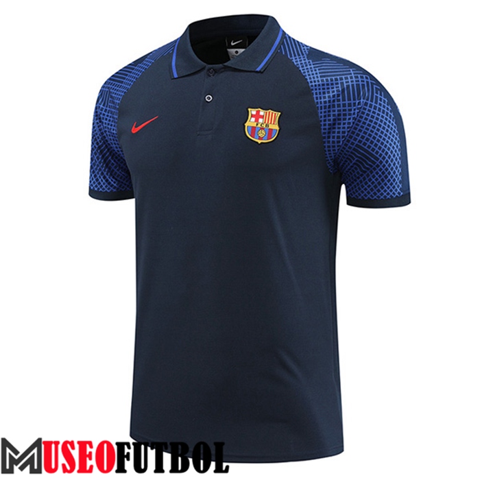 Camiseta Polo FC Barcelona Azul Marino 2022/2023