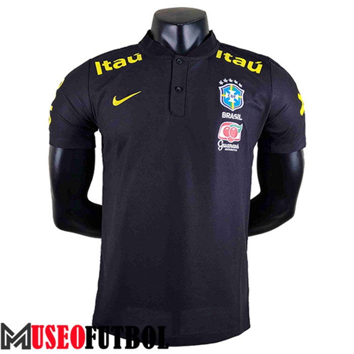 Camiseta Polo Brasil Negro 2022/2023