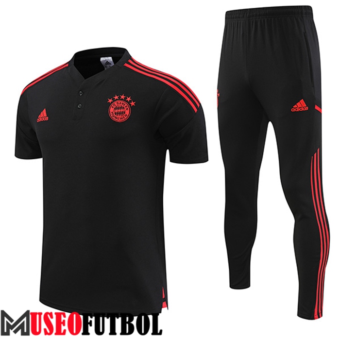 Camiseta Polo Bayern Munich Negro 2022/2023