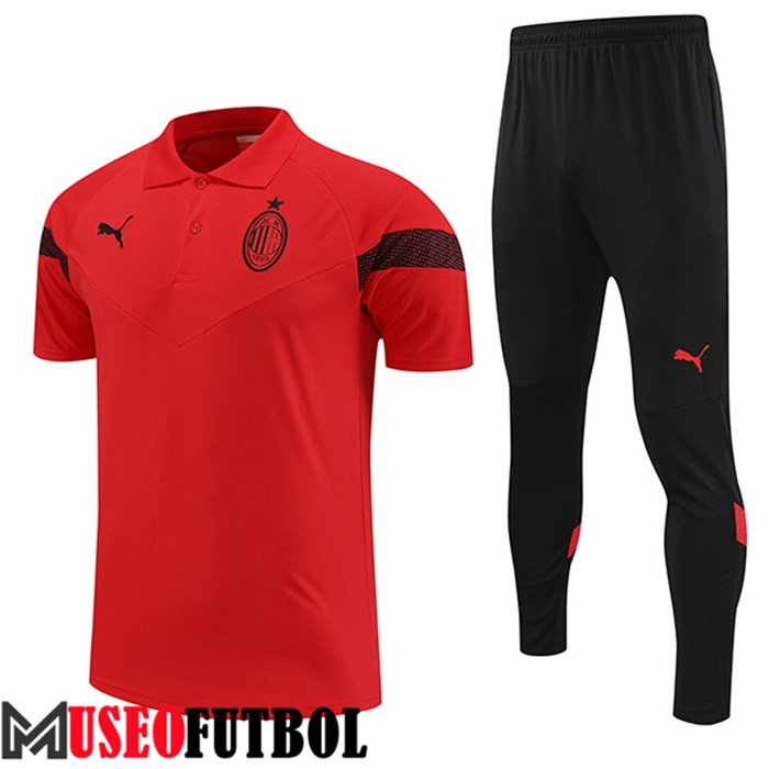 Camiseta Polo AC Milan Rojo 2022/2023