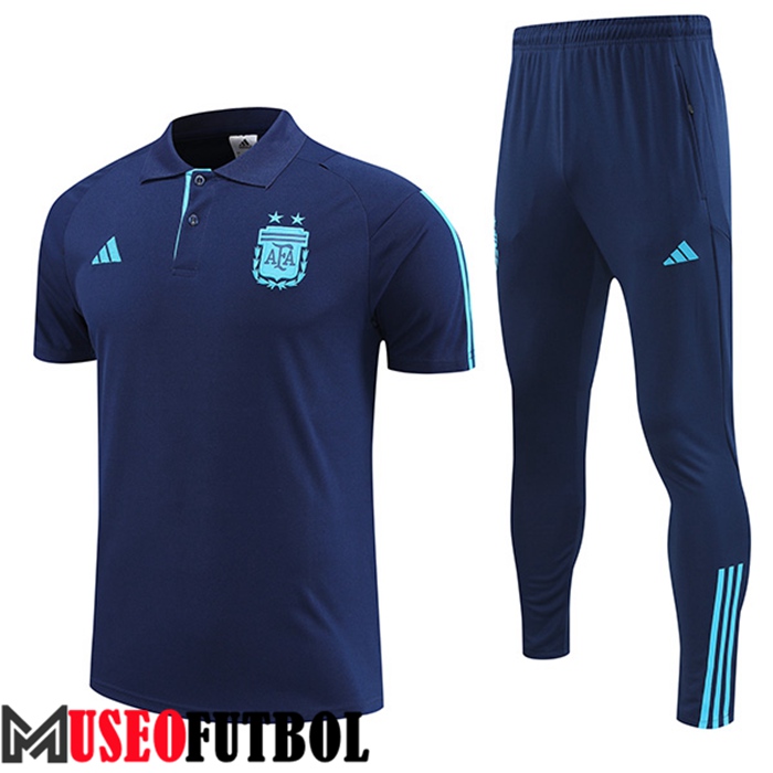 Camiseta Polo Argentina Azul Marino 2022/2023