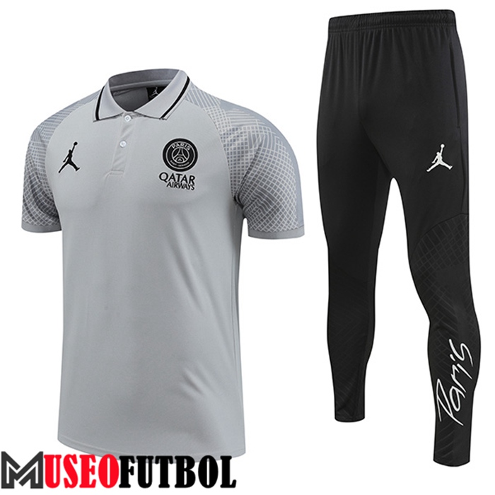 Camiseta Polo PSG Gris 2022/2023