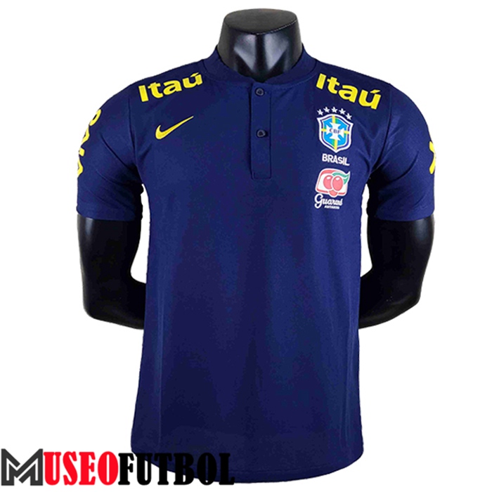 Camiseta Polo Brasil Azul Marino 2022/2023