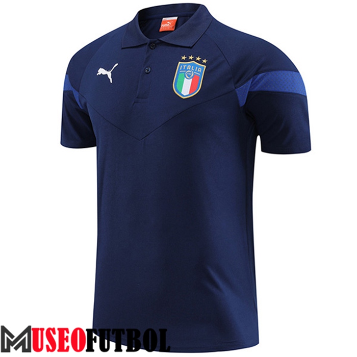 Camiseta Polo Italia Azul Marino 2022/2023