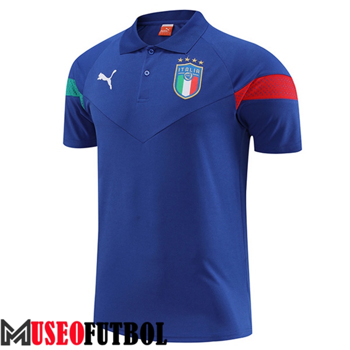 Camiseta Polo Italia Azul 2022/2023