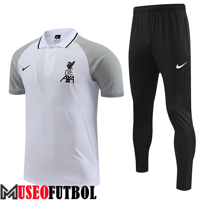 Polo FC Liverpool Blanco/Gris 2022/2023